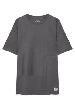 PULL & BEAR Stwd Short Sleeve Cut-Out T-Shirt BasicGrey Uomo T-shirt E Polo PUC22O1OB-C11 -Pull & Bear 9f08fe2ffd5d476d864c3b68f9f8798d