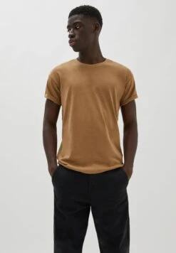 PULL & BEAR Muscle Fit T-Shirt BasicBeige Uomo T-shirt E Polo PUC22O1BQ-A11