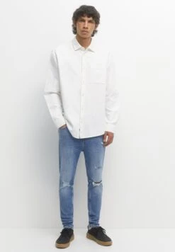 PULL & BEAR Jeans Slim FitStone Blue Denim Uomo Jeans PUC22G0PO-K12 -Pull & Bear 9fca610115834401a593837d5801147d