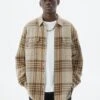 PULL & BEAR Long Sleeve Checked - Camicia - Ochre
