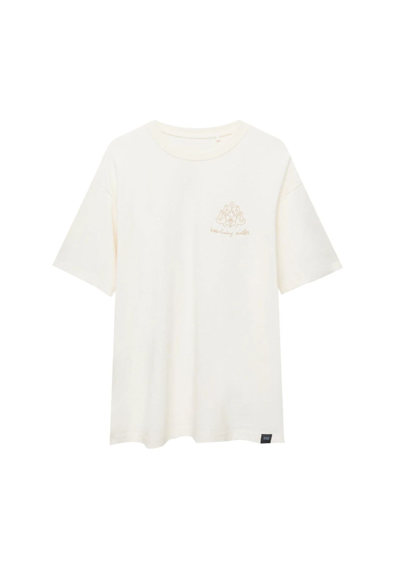 PULL & BEAR Short Sleeve Embroidery - T-Shirt Con Stampa - Beige 6 PULL & BEAR Short Sleeve Embroidery - T-Shirt Con Stampa - Beige - immagine 6