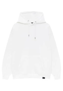 PULL & BEAR Basic - Felpa Con Cappuccio - White -Pull & Bear a3bb62cf87804ddb811dc4f2eeade779