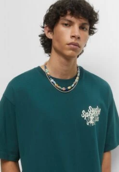 PULL & BEAR Short Sleeve Octopus T-Shirt Con StampaGreen Uomo T-shirt E Polo PUC22O1PW-M11 -Pull & Bear a4485232db094d3d960f29f48181fb06