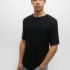 PULL & BEAR Short Sleeve- Maglione - Black