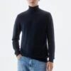 PULL & BEAR Turtleneck - Maglione - Dark Blue