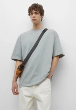 PULL & BEAR Oversize Short SleeveT-Shirt BasicBlue Grey Uomo T-shirt E Polo PUC22O1K0-K12