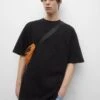 PULL & BEAR Oversize Short SleeveT-Shirt BasicBlack Uomo T-shirt E Polo PUC22O1K0-Q11