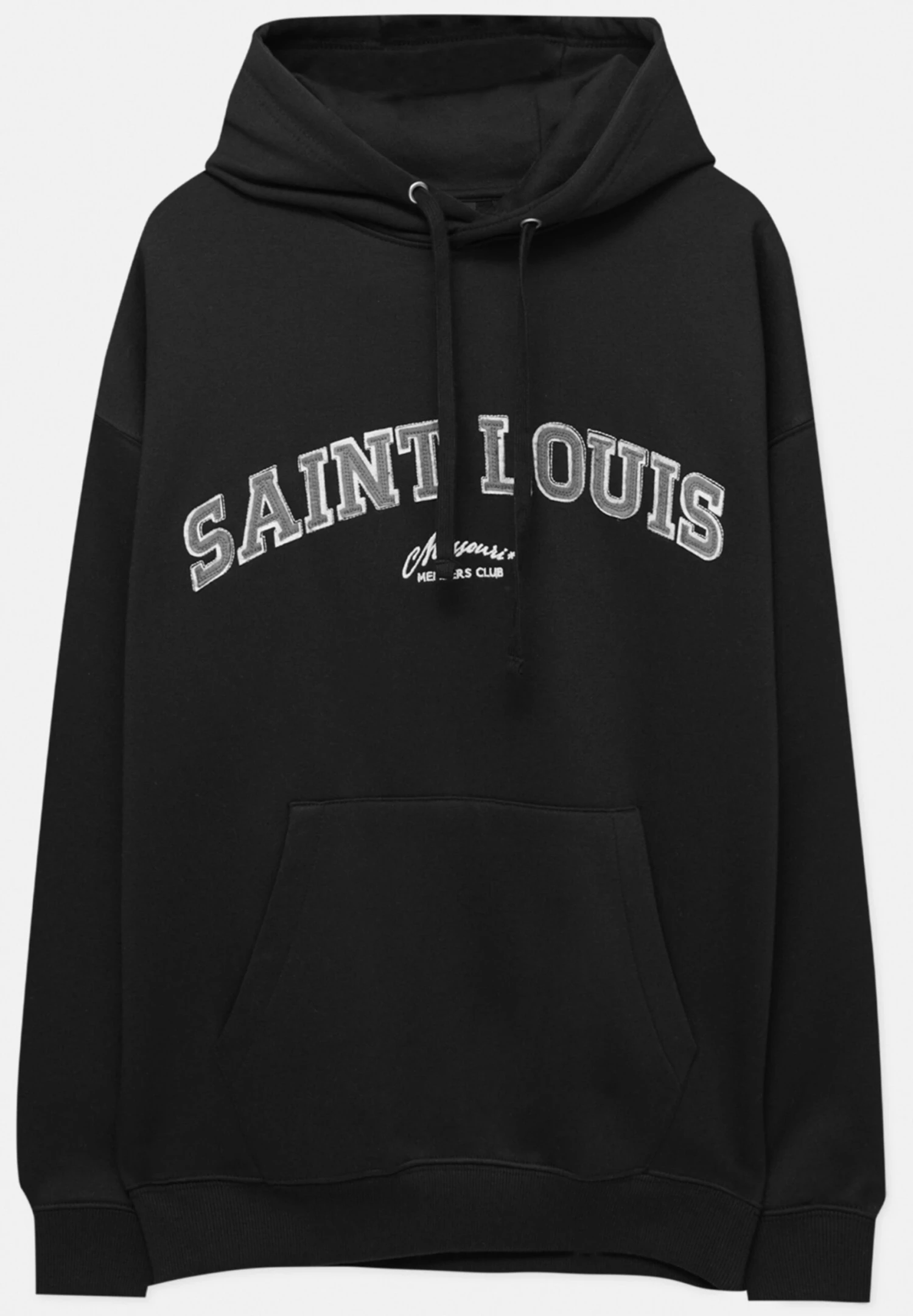 PULL & BEAR Louis Varsity Felpa Con CappuccioBlack Uomo Maglieria E Felpe PUC22S0R1-Q11 9 PULL & BEAR Louis Varsity Felpa Con CappuccioBlack Uomo Maglieria E Felpe PUC22S0R1-Q11 - immagine 9