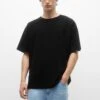 PULL & BEAR Ottoman T-Shirt BasicBlack Uomo T-shirt E Polo PUC22O1LL-Q11