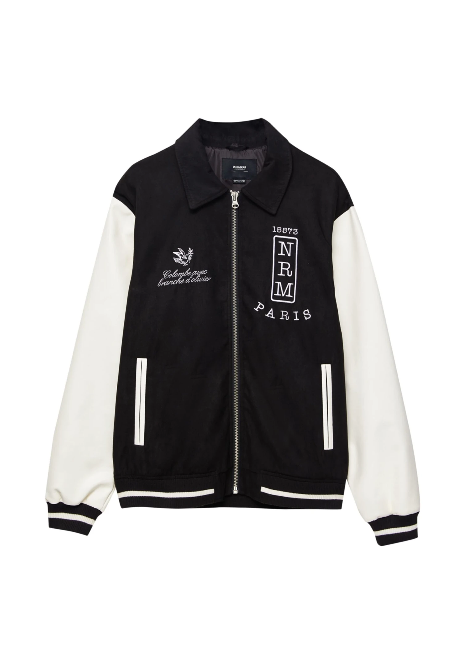 PULL & BEAR University - Giubbotto Bomber - Black 6 PULL & BEAR University - Giubbotto Bomber - Black - immagine 6