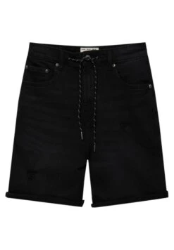 PULL & BEAR Ripped BermudaShorts Di JeansBlack Uomo Bermuda PUC22F0C0-Q11 -Pull & Bear a741c08397624cfebc2e445f9a18baf4