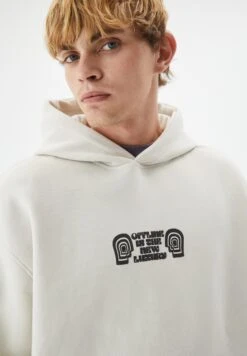PULL & BEAR Offline GraphicFelpa Con CappuccioBeige Uomo Maglieria E Felpe PUC22S0QH-B11 -Pull & Bear a9d98872911d498da060dd8615ac86ab