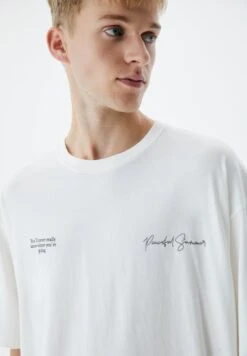 PULL & BEAR Short SleeveT-Shirt Con StampaWhite Uomo T-shirt E Polo PUC22O1QQ-A11 -Pull & Bear aa1e5c08640c42a085311d6f99b63038