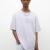 PULL & BEAR Short Sleeve Stwd T-Shirt Con StampaLilac Uomo T-shirt E Polo PUC22O1MU-I11