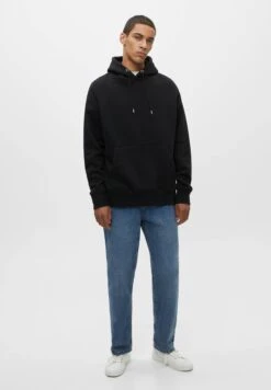 PULL & BEAR BasicFelpa Con CappuccioMottled Black Uomo Maglieria E Felpe PUC21007Q-Q11 -Pull & Bear ab95b560fd174c8eb33f64cf090df377