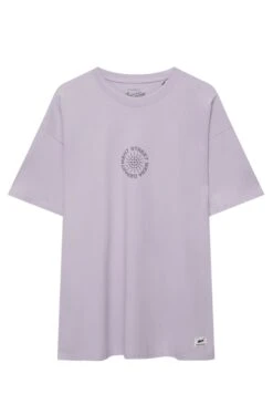 PULL & BEAR Short Sleeve StwdT-Shirt Con StampaMauve Uomo T-shirt E Polo PUC22O1QW-I11 -Pull & Bear abee1c8b1fe74569b6706e0c51cc3141