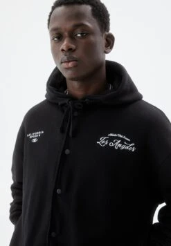 PULL & BEAR Snap-ButtonFelpa Con ZipBlack Uomo Maglieria E Felpe PUC22S0QS-Q11 -Pull & Bear ac27316dea684beda4cd616cbf17abaa