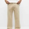PULL & BEAR Wide Leg- Jeans Baggy - Ochre