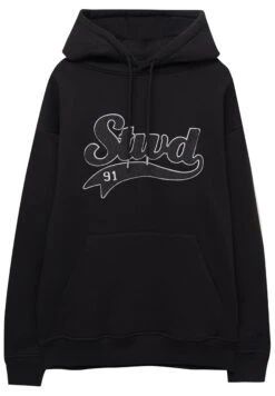 PULL & BEAR Terry With LogoFelpa Con CappuccioBlack Uomo Maglieria E Felpe PUC22S0QK-Q11 -Pull & Bear aed8a32803874b81bc281c15f32b4ac1