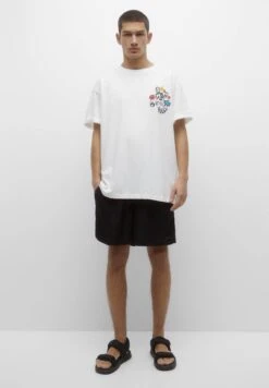 PULL & BEAR Basic With Elastic Waistband - Costume Da Bagno - Black -Pull & Bear af06f012dab149a4be82cff2252fdb7e