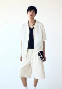 PULL & BEAR Short SleeveRusticCamiciaWhite Uomo Camicie PUC22D0K9-A11 -Pull & Bear afee4cbbc2774c369d61e6e7b766bfb8