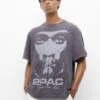 PULL & BEAR Tupac GraphicT-Shirt Con StampaLight Grey Uomo T-shirt E Polo PUC22O1OW-C11