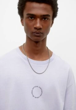 PULL & BEAR Short Sleeve Stwd T-Shirt Con StampaLilac Uomo T-shirt E Polo PUC22O1MU-I11 -Pull & Bear b124b7e3ba0b4cac861c2d5528db8768
