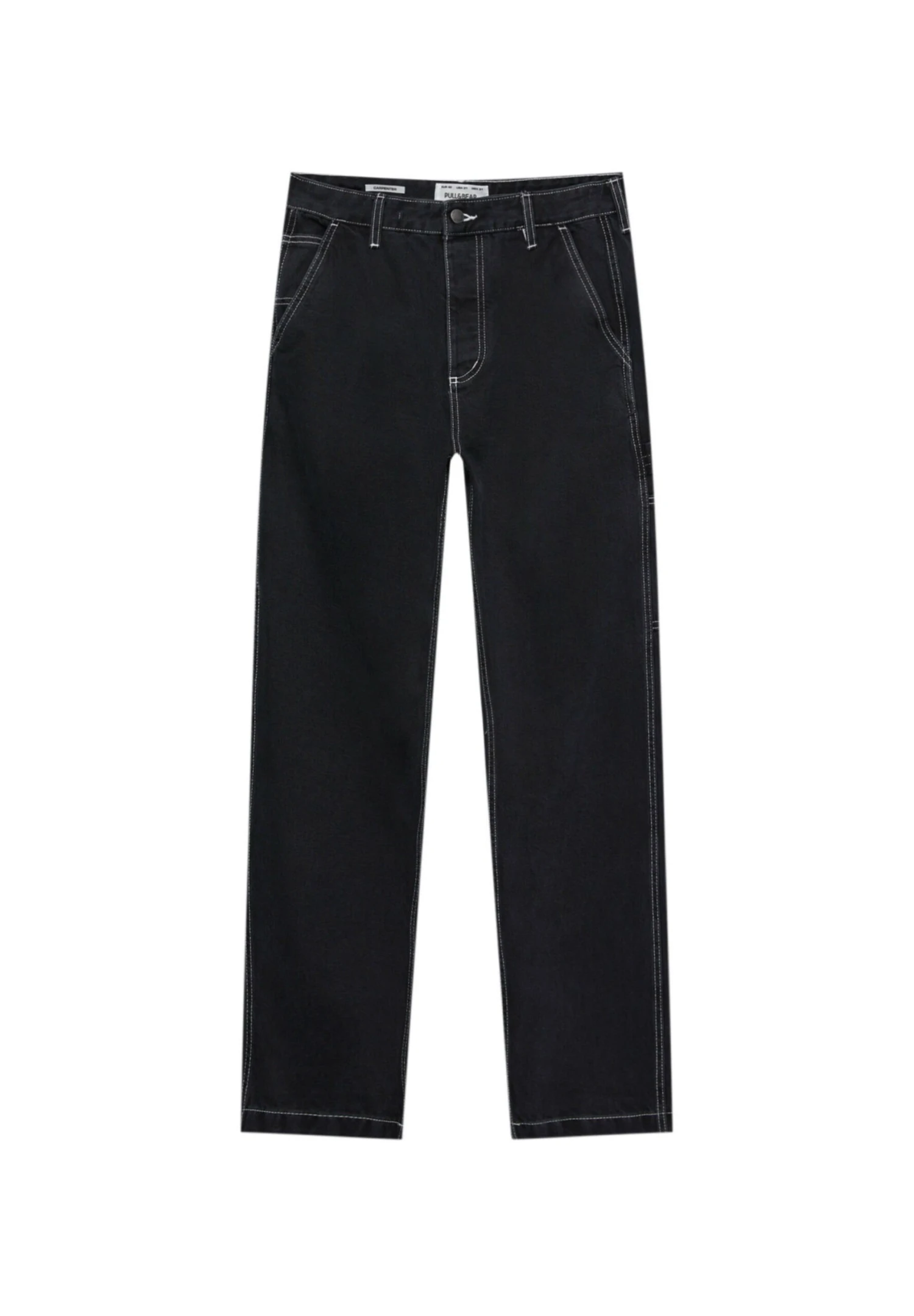 PULL & BEAR CarpenterJeans A SigarettaBlack Uomo Jeans PUC22G0OR-Q11 7 PULL & BEAR CarpenterJeans A SigarettaBlack Uomo Jeans PUC22G0OR-Q11 - immagine 7