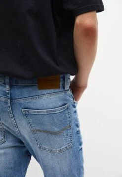 PULL & BEAR Ripped - Jeans Slim Fit - Light Blue Denim -Pull & Bear b3921e89e34d48ba83b4c6e623cbbd39