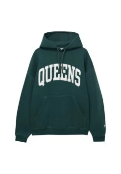PULL & BEAR Queens Felpa Con CappuccioDark Green Uomo Maglieria E Felpe PUC22S0QX-M11 12 PULL & BEAR Queens Felpa Con CappuccioDark Green Uomo Maglieria E Felpe PUC22S0QX-M11 -Pull & Bear b3f89f57374c4bb8990172266976d9d5