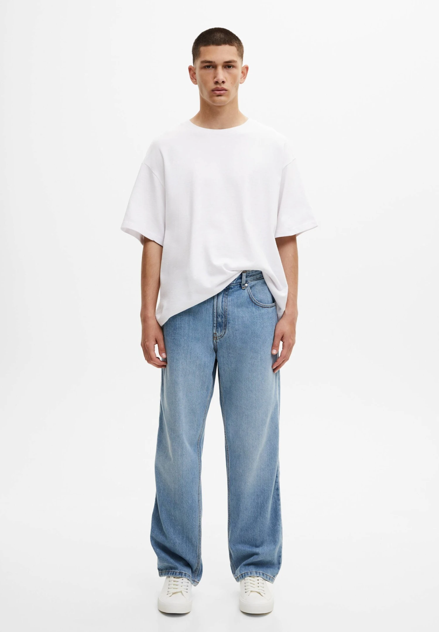 PULL & BEAR WideJeans BaggyStone Blue Denim Uomo Jeans PUC22G0LK-K11 2 PULL & BEAR WideJeans BaggyStone Blue Denim Uomo Jeans PUC22G0LK-K11 - immagine 2