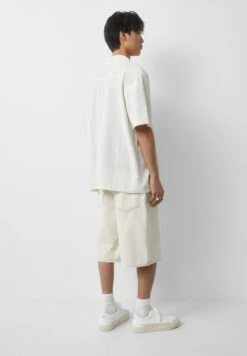 PULL & BEAR Short SleeveRusticCamiciaWhite Uomo Camicie PUC22D0K9-A11 -Pull & Bear b597dc270b0e48d49ac7be587c5dd8e5