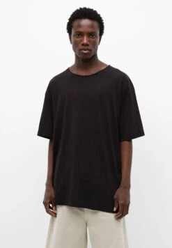 PULL & BEAR Basic Short SleevedT-Shirt BasicBlack Uomo T-shirt E Polo PUC22O1MR-Q11