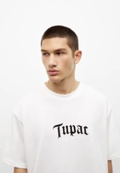 PULL & BEAR Tupac SloganT-Shirt Con StampaWhite Uomo T-shirt E Polo PUC22O1MC-A11 -Pull & Bear b60260d000de4062805a6e9a38b7915f