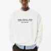 PULL & BEAR SLOGAN - Felpa - White