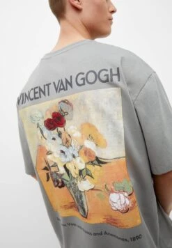 PULL & BEAR Short Sleeve Van GoghT-Shirt Con StampaLight Green Uomo T-shirt E Polo PUC22O1LR-M11 -Pull & Bear b6a72f99bfcb4559b38c95a8507b5d84