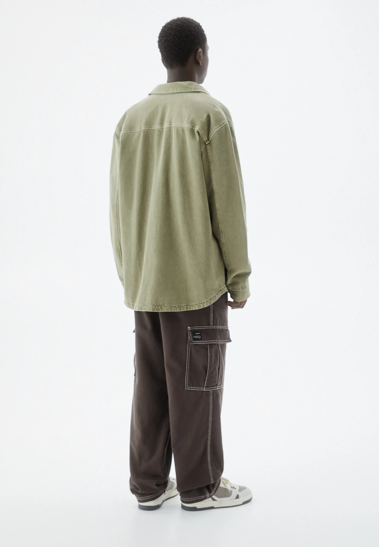 PULL & BEAR Long Sleeve- Camicia - Khaki 5 PULL & BEAR Long Sleeve- Camicia - Khaki - immagine 5