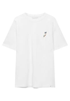 PULL & BEAR Short SleeveWith EmbroideryT-Shirt BasicWhite Uomo T-shirt E Polo PUC22O1OK-A11 -Pull & Bear b76cced584ac4051b4838f21ffca7baf