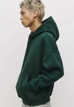 PULL & BEAR BOXY FIT - Felpa Con Cappuccio - Dark Green -Pull & Bear b7e67cf192e74fcbb774f0c0da0bff27