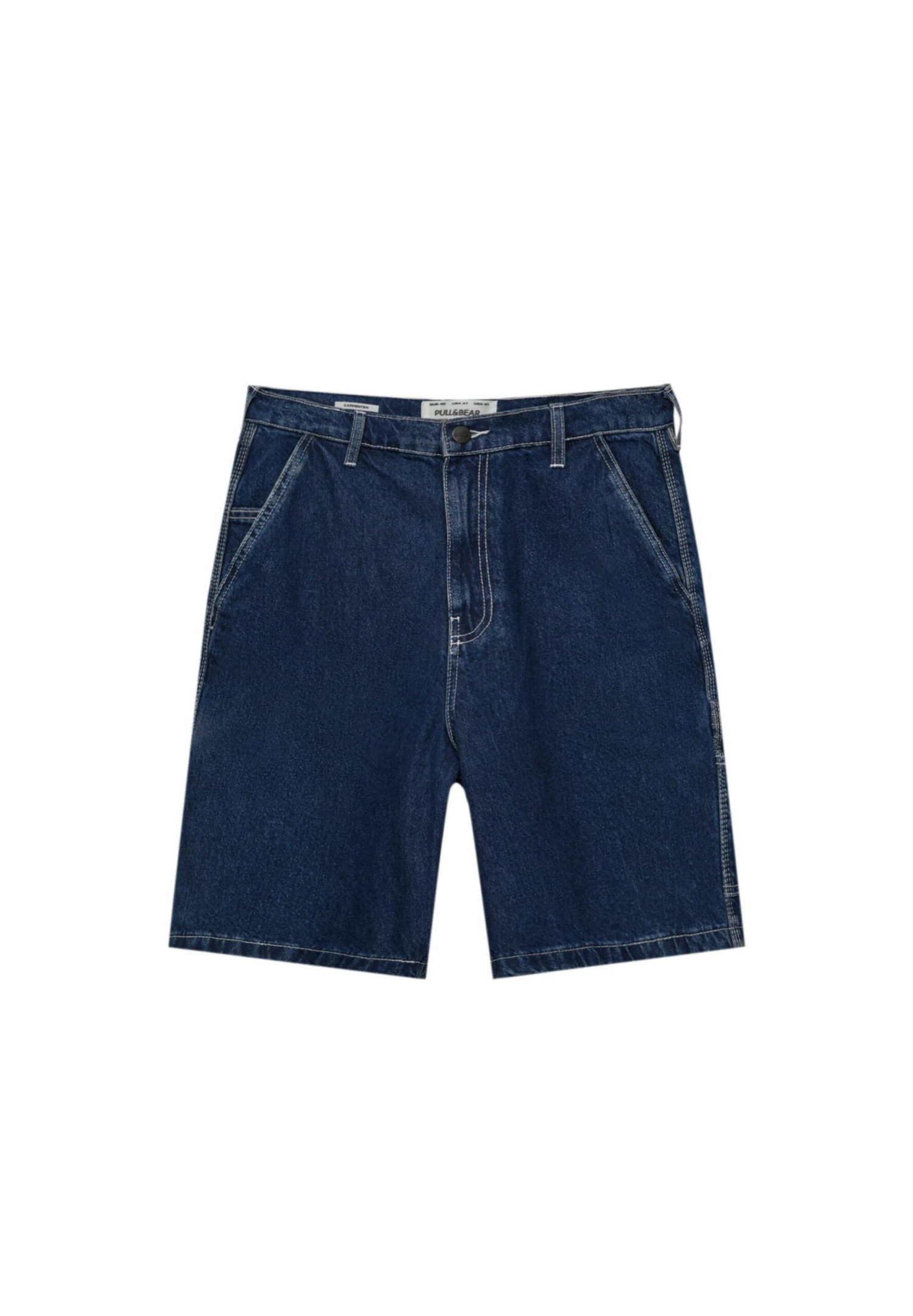 PULL & BEAR Carpenter Bermuda Shorts Di JeansDark Blue Uomo Bermuda PUC22F0C1-K12 6 PULL & BEAR Carpenter Bermuda Shorts Di JeansDark Blue Uomo Bermuda PUC22F0C1-K12 - immagine 6