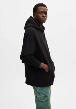 PULL & BEAR BasicFelpa Con CappuccioMottled Black Uomo Maglieria E Felpe PUC21007Q-Q11 -Pull & Bear b86efe113199458fa5fc23842713f9d7