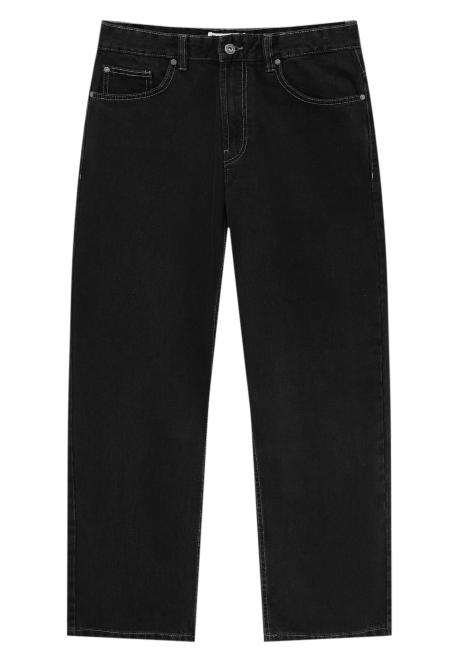 PULL & BEAR Wide - Jeans Baggy - Black 6 PULL & BEAR Wide - Jeans Baggy - Black - immagine 6