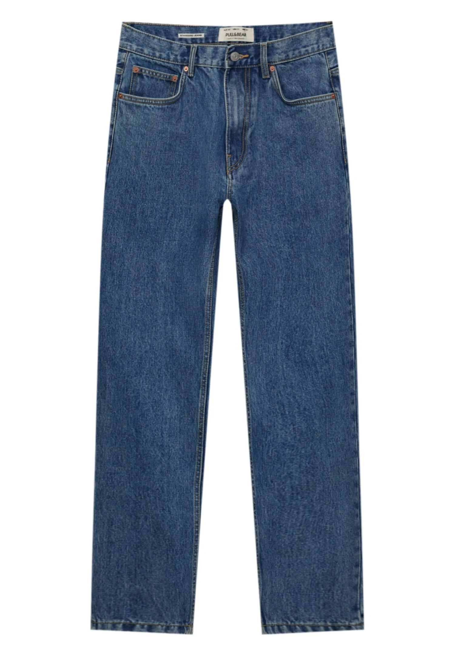 PULL & BEAR Basic Standard FitJeans A SigarettaDark Blue Denim Uomo Jeans PUC22G0P1-K11 6 PULL & BEAR Basic Standard FitJeans A SigarettaDark Blue Denim Uomo Jeans PUC22G0P1-K11 - immagine 6