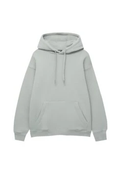 PULL & BEAR Basic ColouredFelpa Con CappuccioLight Green Uomo Maglieria E Felpe PUC21009J-M12 -Pull & Bear b97059abb62d4e6e9666d6555fce60b3