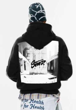 PULL & BEAR STWD - Felpa - Black -Pull & Bear b9d5e4307eed4f419ef6062bd5e81885