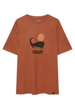 PULL & BEAR Short Sleeve With EmbroideryT-Shirt Con StampaOchre Uomo T-shirt E Polo PUC22O1NT-O11 -Pull & Bear ba1ad8cef0a049509e7d396c57e6be95