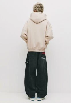 PULL & BEAR BOXY FIT - Felpa Con Cappuccio - Beige -Pull & Bear ba69a07fe2ce4bda8fa9f1b4f42e447a