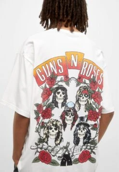 PULL & BEAR Guns N’ Roses T-Shirt Con StampaWhite Uomo T-shirt E Polo PUC22O1N7-A11 -Pull & Bear bb718212126448528dd885546988769f