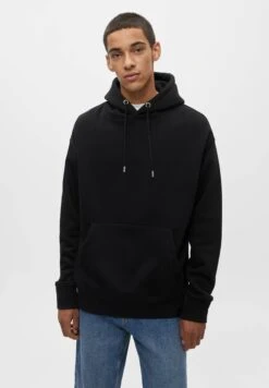 PULL & BEAR BasicFelpa Con CappuccioMottled Black Uomo Maglieria E Felpe PUC21007Q-Q11 -Pull & Bear bcaa42e6dcf8465e96d77a7d651b14e8