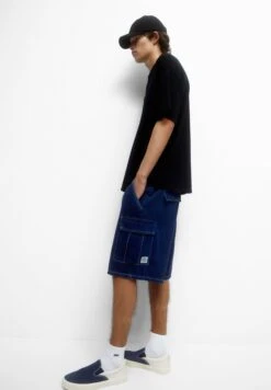 PULL & BEAR WaistbandShorts Di JeansDark Blue Uomo Jeans PUC22F0CC-K12 -Pull & Bear bd1e53ad7323496bba5f4bf9c35518ad